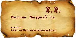 Meitner Margaréta névjegykártya